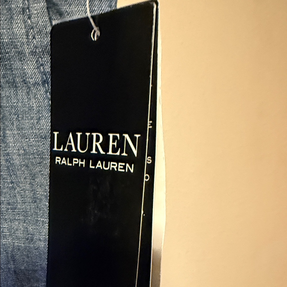 Ralph Lauren Light Blue Linen Pants - Picture 3 of 6